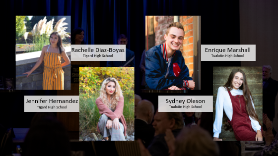 2019 Tigard Chamber of Commerce Scholarship Recipients