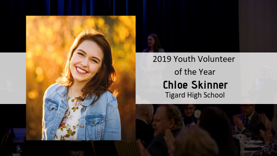 Chloe Skinner Named 2019 Youth Volunteer of the Year