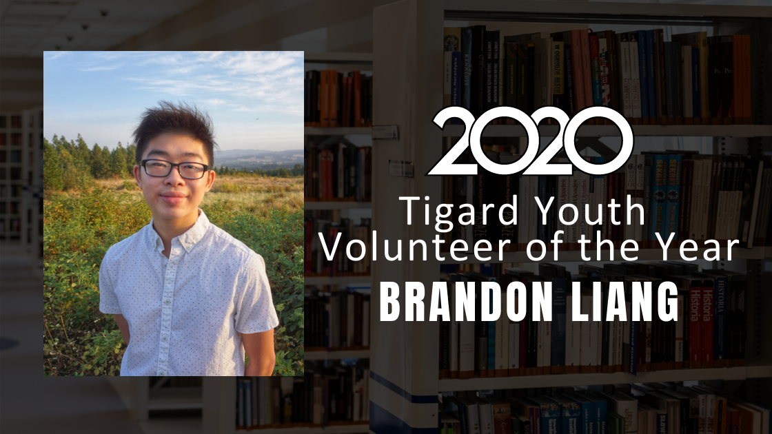 Brandon Liang Named 2020 Tigard Shining Stars Youth Volunteer of the Year