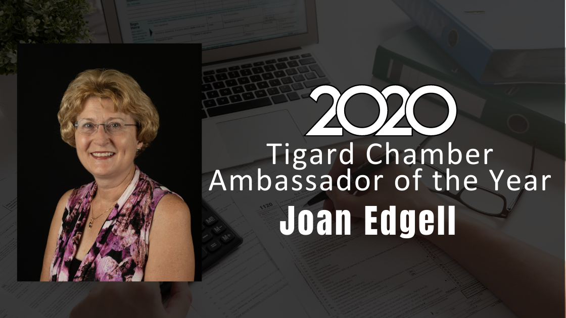 Joan Edgell Named 2020 Tigard Chamber Ambassador of the Year