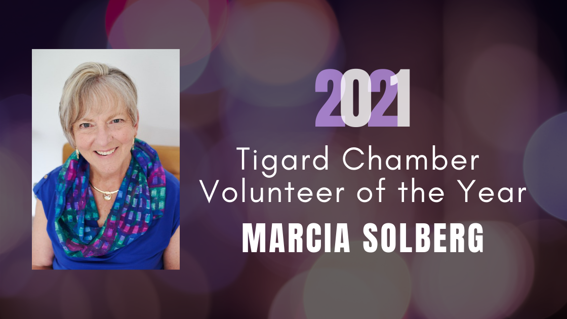 Marcia Solberg Named 2021 Tigard Chamber Volunteer of the Year
